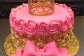 pink-gold-rosette-crown-cake